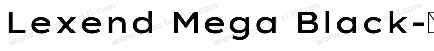 Lexend Mega Black字体转换